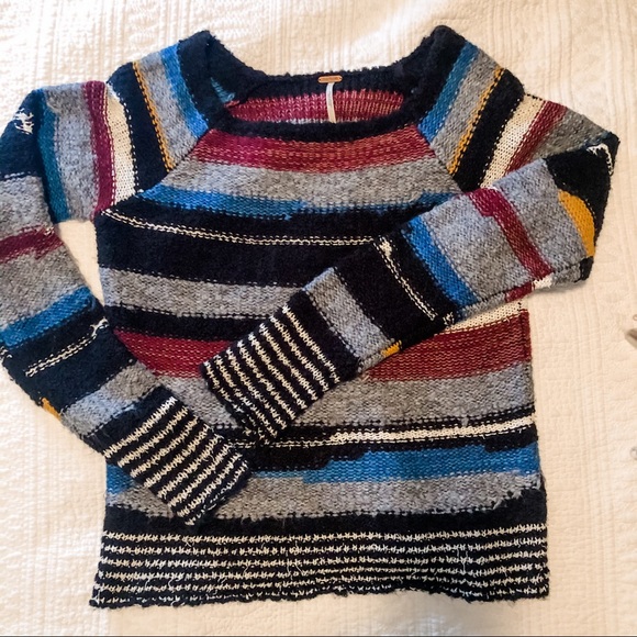 Free People  Montmartre Striped Sweater Size S/P - Picture 9 of 13